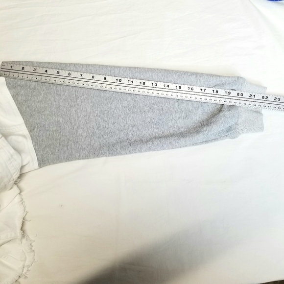 Dance & Marvel White Gray Raw Hem Crop Distressed Convertible Denim  Jacket, M - Picture 9 of 10